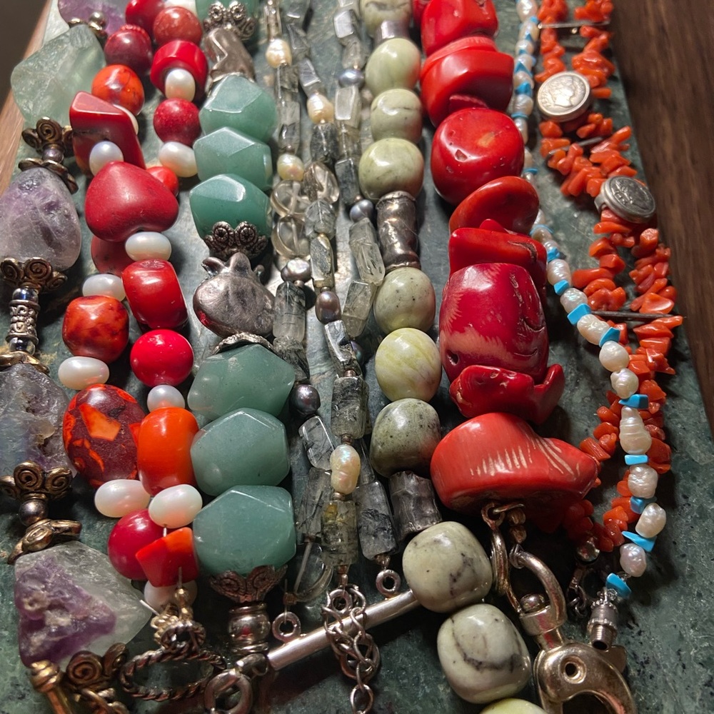 Bracelet collection- golden sand and beads